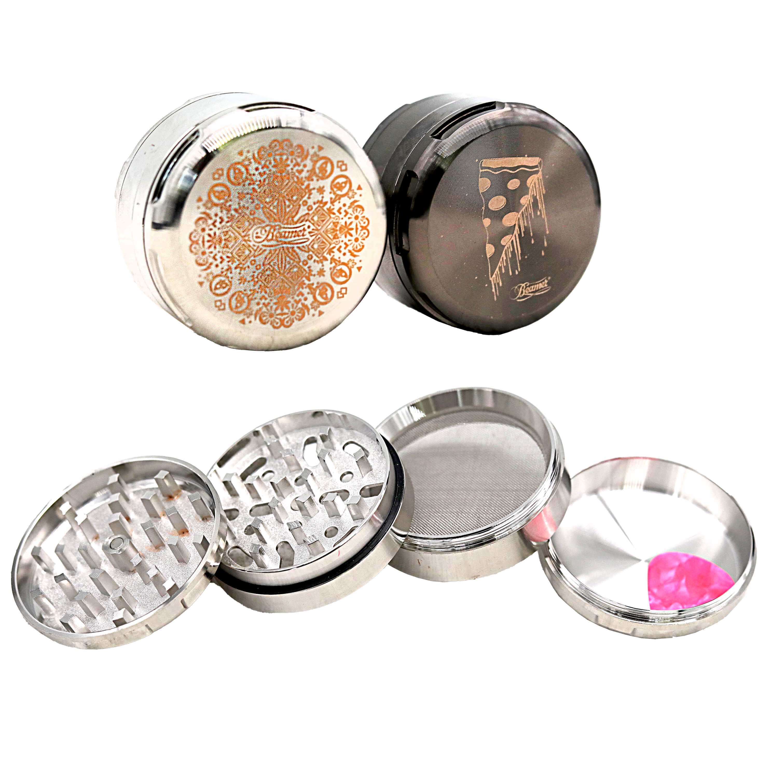 Beamer Aircraft Grade Heavy Luminate Zinc 2 Part Grinder | 63mm | Assorted Design product image
